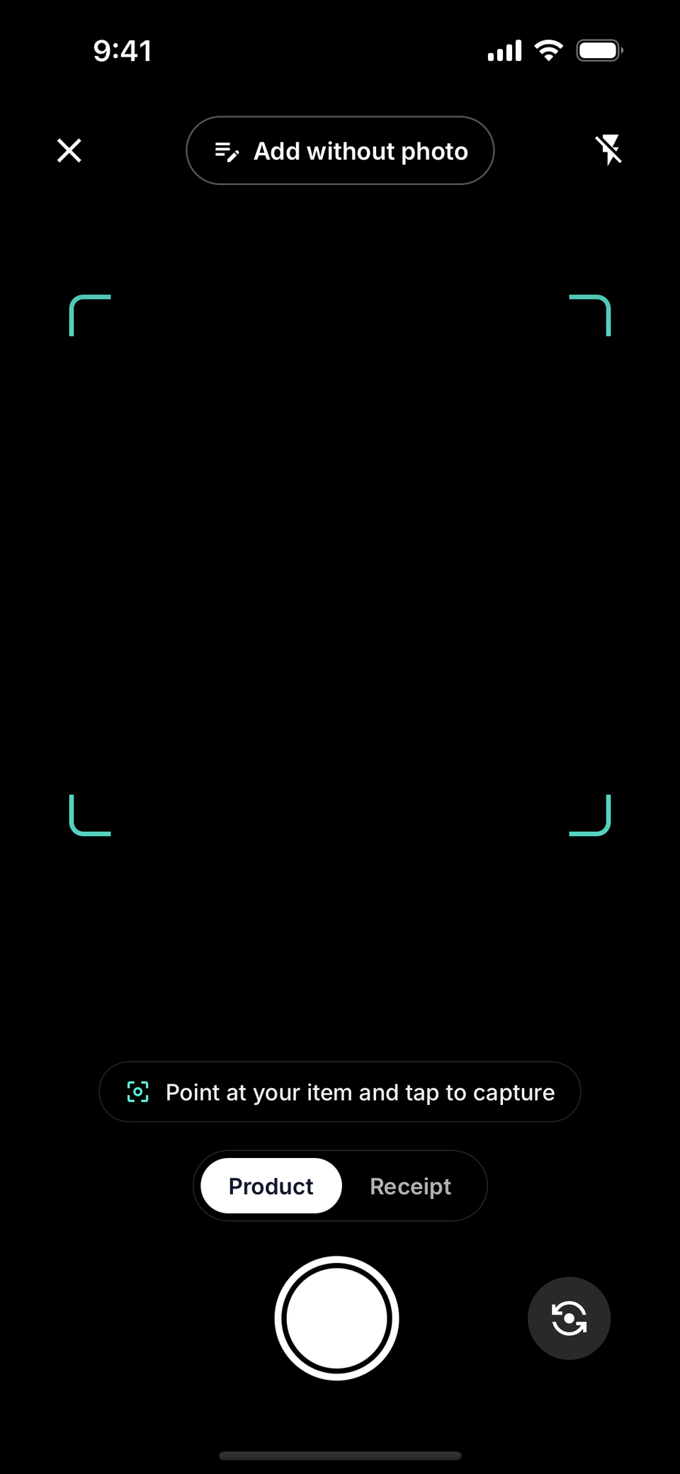 Sample data: the app's camera with headphones in view.